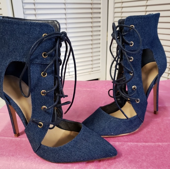 Blue Jean Pumps - Picture 1 of 6